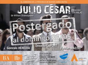 CARTEL JULIO CESAR - postergado