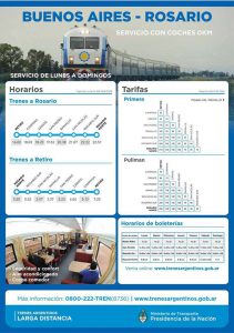 afiche tren horarios